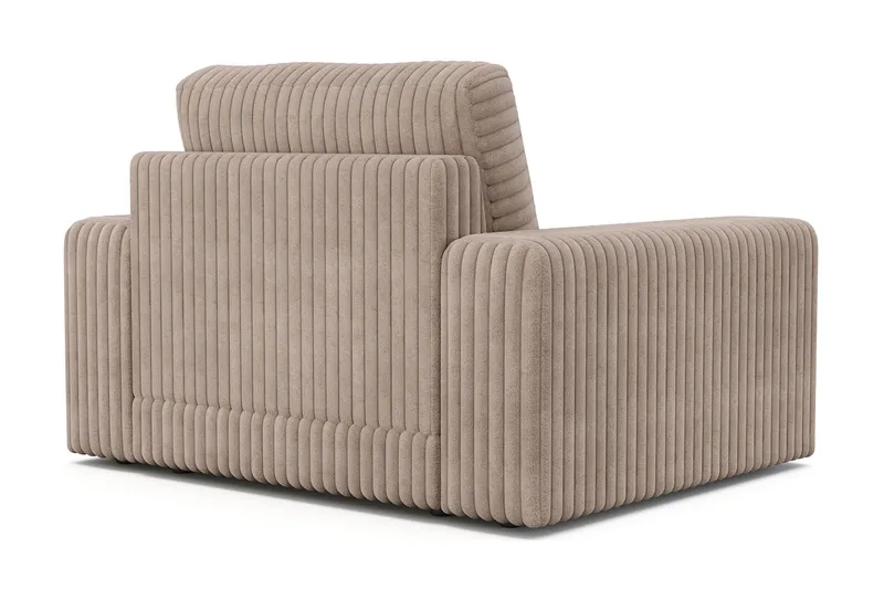 Arken Lyx Djup Fåtölj i Manchester - Greige - Möbler - Vardagsrum - Fåtöljer