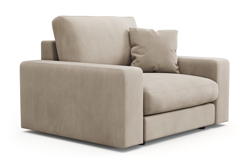 Arken Lyx Djup Fåtölj i Manchester - Greige - Möbler - Vardagsrum - Fåtöljer