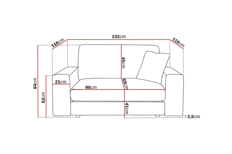 Arken Lyx Djup Fåtölj i Manchester - Greige - Möbler - Vardagsrum - Fåtöljer