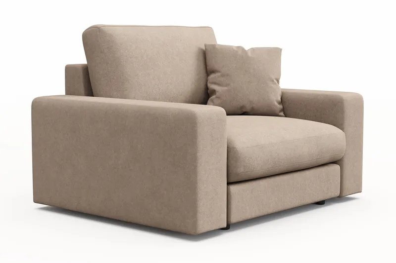 Arken Lyx Djup Fåtölj i Tyg - Beige - Möbler - Vardagsrum - Fåtöljer