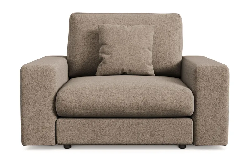 Arken Lyx Djup Fåtölj i Tyg - Brun - Möbler - Vardagsrum - Fåtöljer