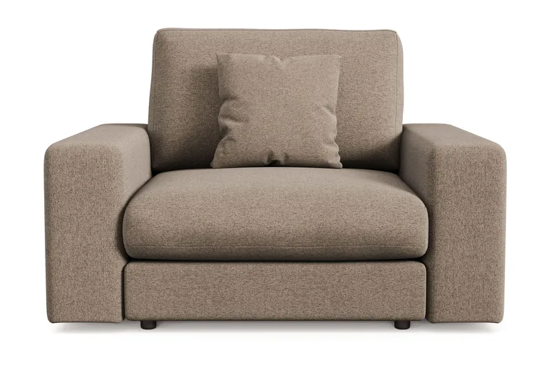 Arken Lyx Djup Fåtölj i Tyg - Brun - Möbler - Vardagsrum - Fåtöljer