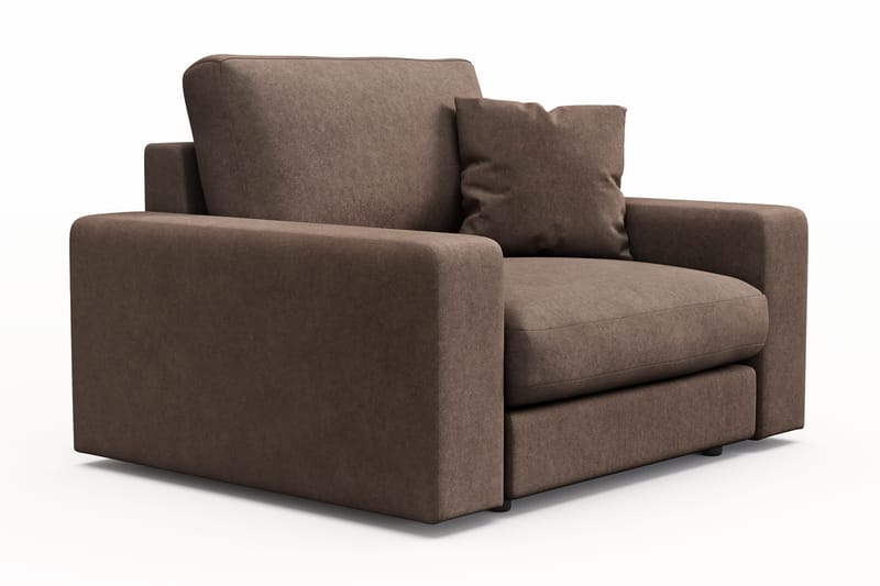 Arken Lyx Djup Fåtölj i Tyg - Brun - Möbler - Vardagsrum - Fåtöljer