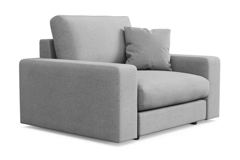 Arken Lyx Djup Fåtölj i Tyg - Ljusgrå - Möbler - Vardagsrum - Fåtöljer