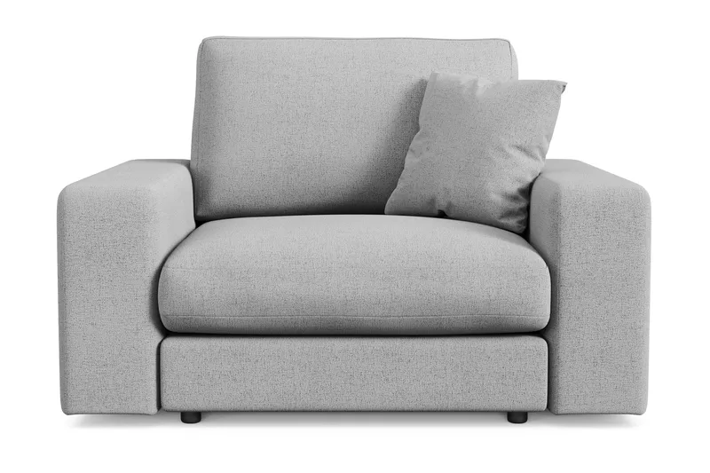 Arken Lyx Djup Fåtölj i Tyg - Ljusgrå - Möbler - Vardagsrum - Fåt�öljer