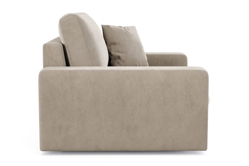 Arken Lyx Djup Sammetsfåtölj - Beige - Möbler - Vardagsrum - Fåtöljer