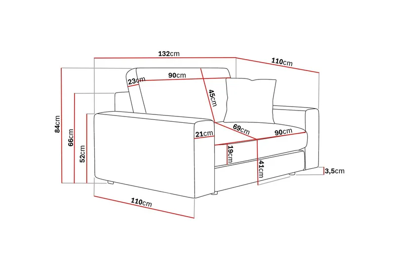 Arken Lyx Djup Sammetsfåtölj - Svart - Möbler - Vardagsrum - Fåtöljer