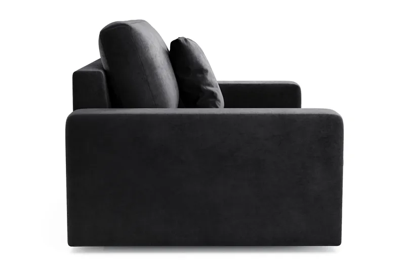Arken Lyx Djup Sammetsfåtölj - Svart - Möbler - Vardagsrum - Fåtöljer
