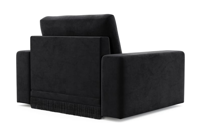Arken Lyx Djup Sammetsfåtölj - Svart - Möbler - Vardagsrum - Fåtöljer