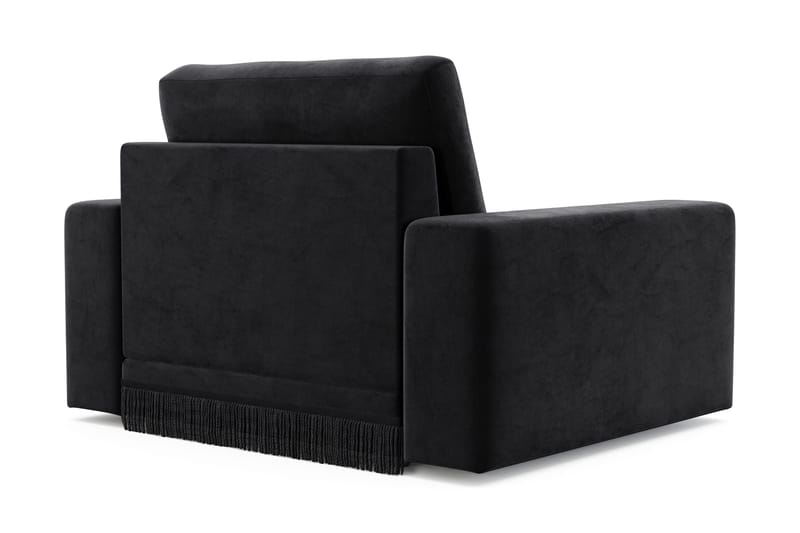 Arken Lyx Djup Sammetsfåtölj - Svart - Möbler - Vardagsrum - Fåtöljer
