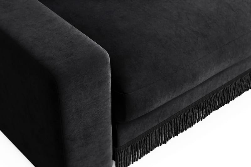 Arken Lyx Djup Sammetsfåtölj - Svart - Möbler - Vardagsrum - Fåtöljer