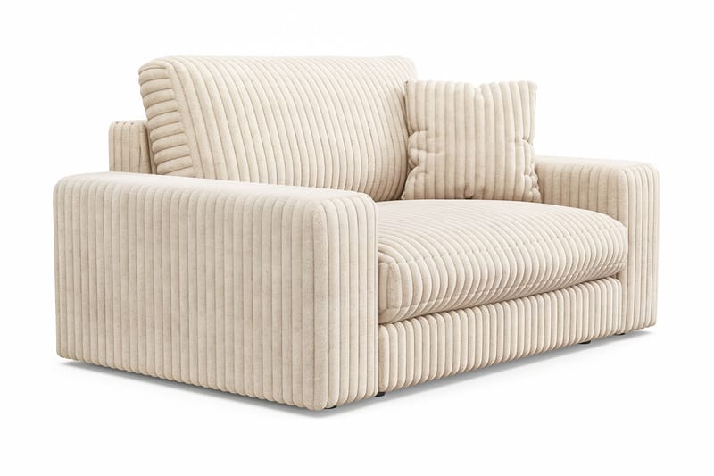 Arken Lyx Stor Djup Fåtölj i Manchester - Beige - Möbler - Vardagsrum - Fåtöljer