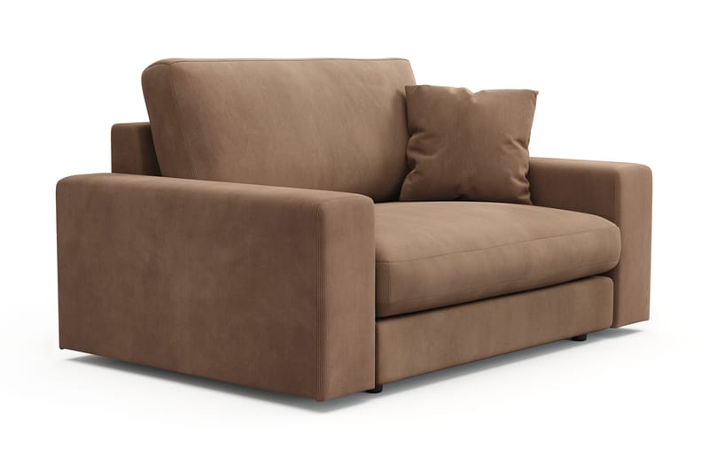 Arken Lyx Stor Djup Fåtölj i Manchester - Brun - Möbler - Vardagsrum - Fåtöljer