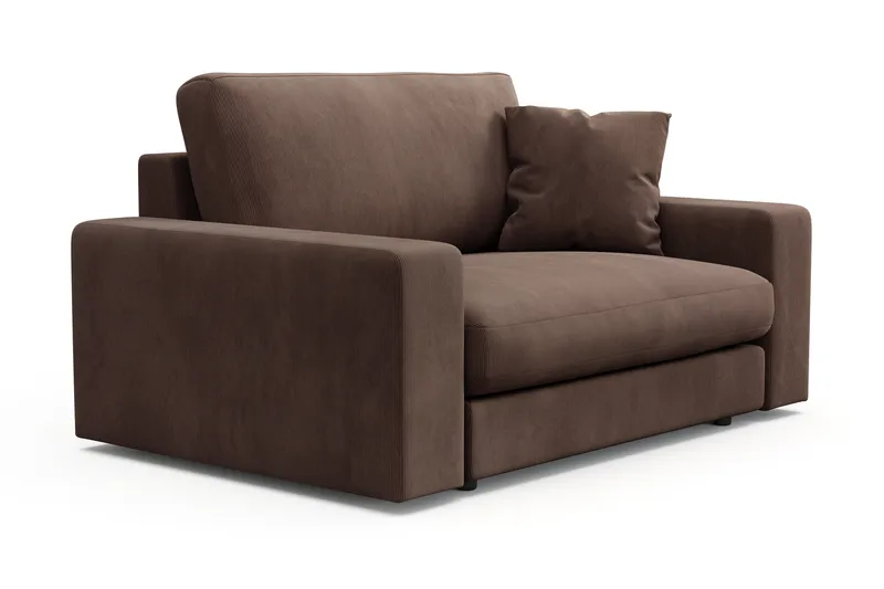 Arken Lyx Stor Djup Fåtölj i Manchester - Brun - Möbler - Vardagsrum - Fåtöljer