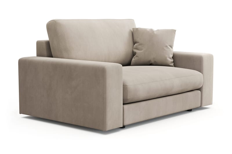 Arken Lyx Stor Djup Fåtölj i Manchester - Greige - Möbler - Vardagsrum - Fåtöljer