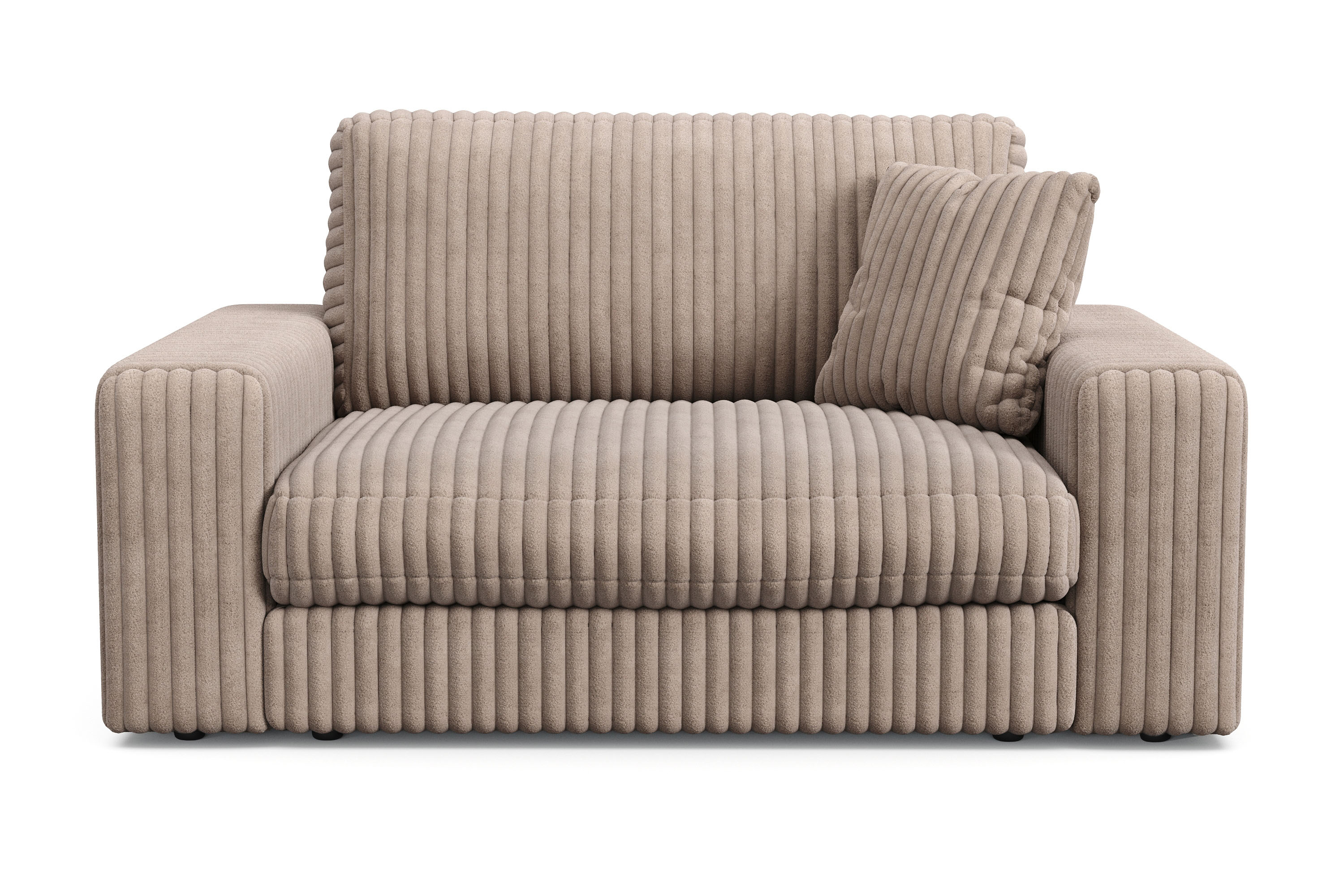 arken lyx stor djup fåtölj i manchester - greige