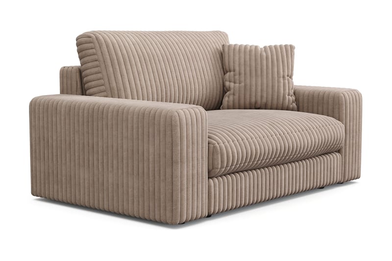 Arken Lyx Stor Djup Fåtölj i Manchester - Greige - Möbler - Vardagsrum - Fåtöljer