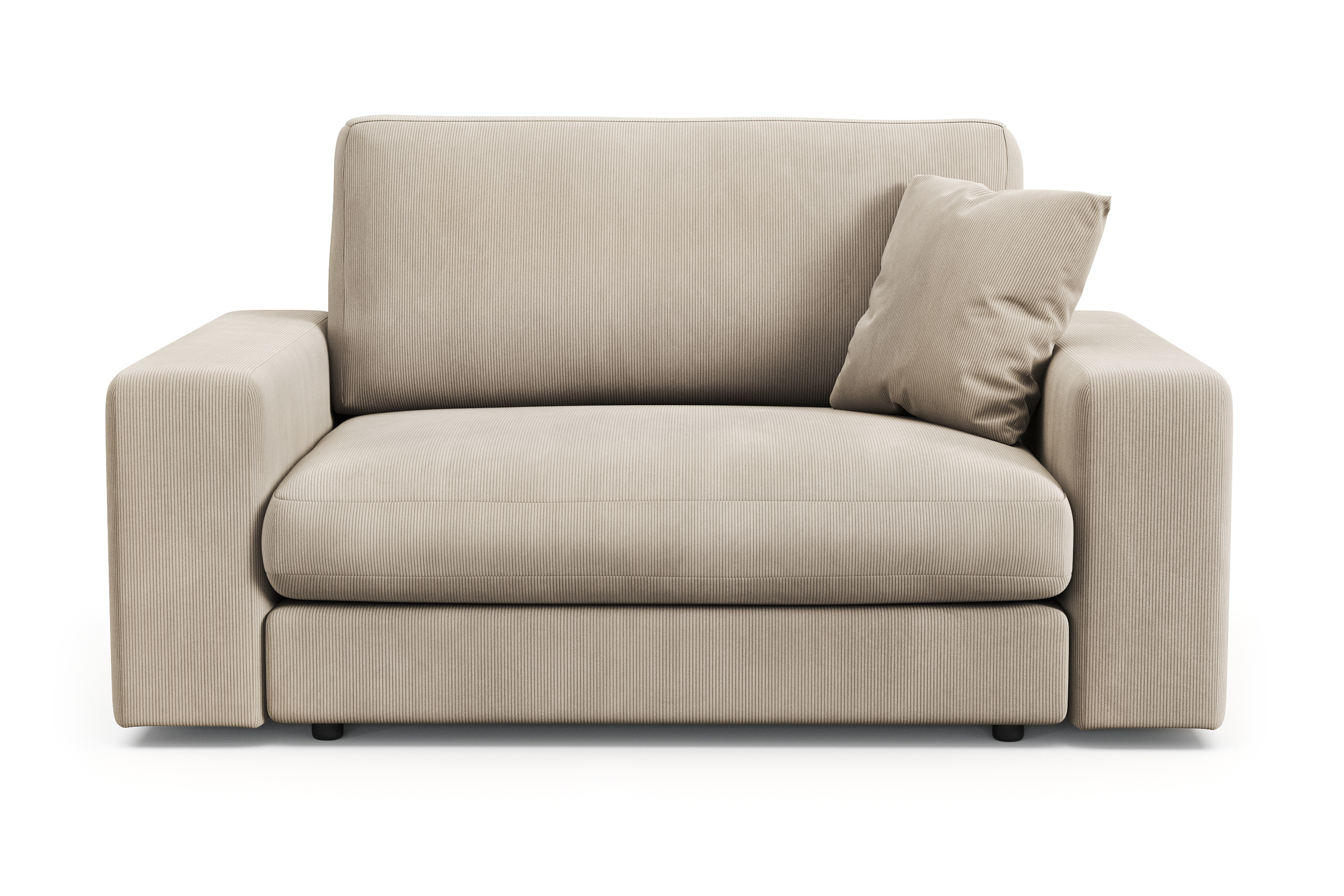 arken lyx stor djup fåtölj i manchester - greige