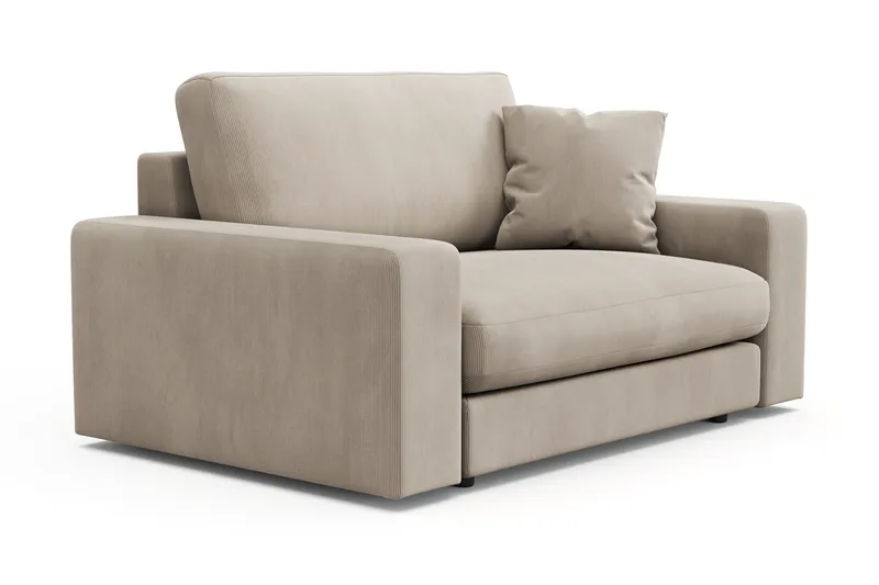 Arken Lyx Stor Djup Fåtölj i Manchester - Greige - Möbler - Vardagsrum - Fåtöljer