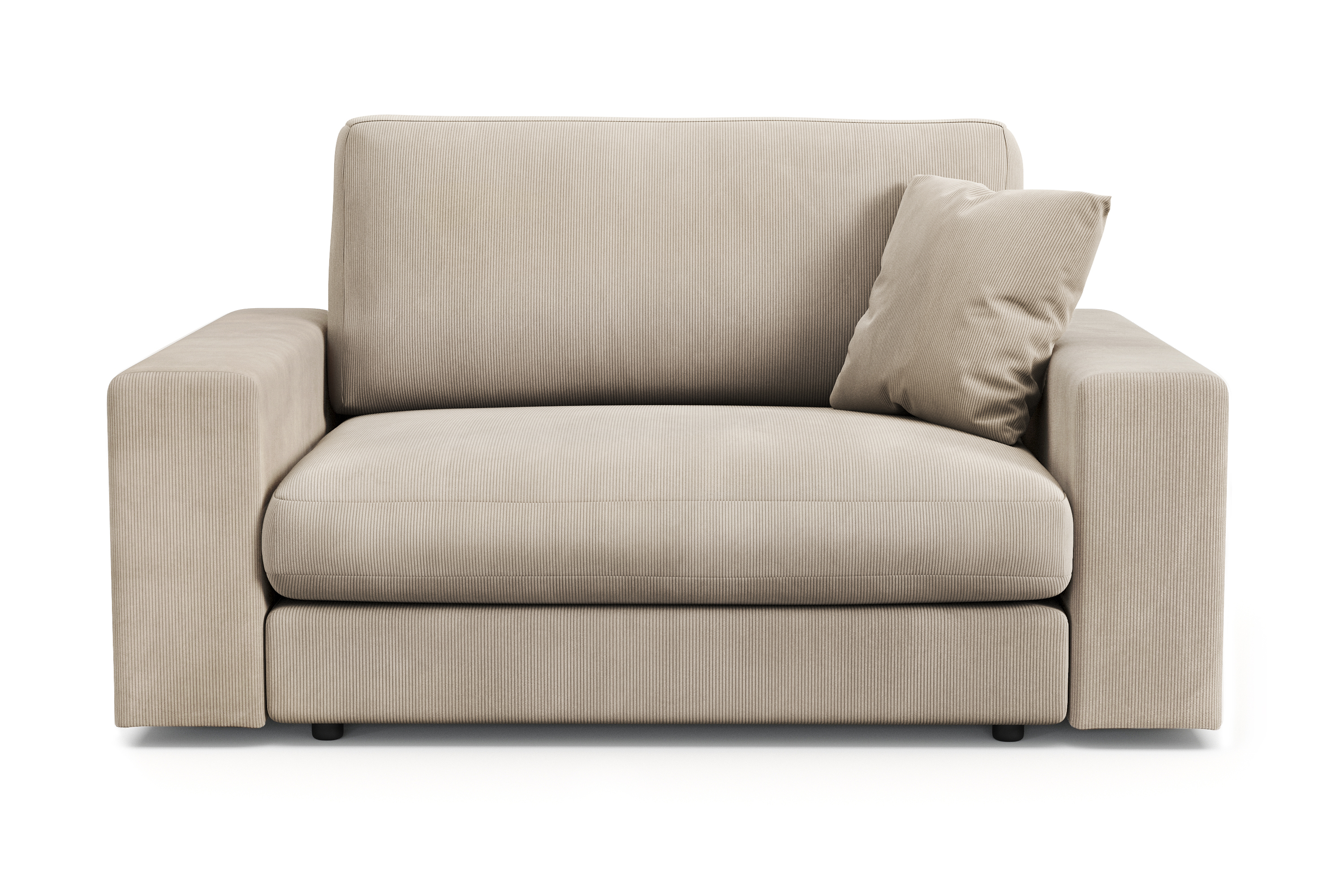 arken lyx stor djup fåtölj i manchester - greige