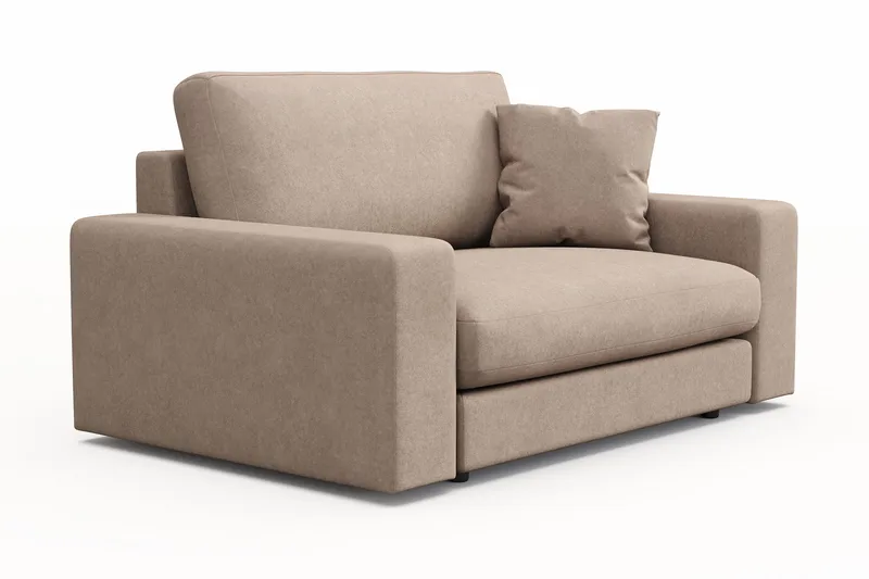 Arken Lyx Stor Djup Fåtölj i Tyg - Beige - Möbler - Vardagsrum - Fåtöljer