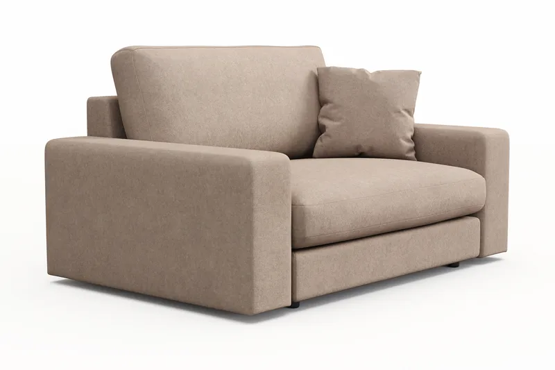 Arken Lyx Stor Djup Fåtölj i Tyg - Beige - Möbler - Vardagsrum - Fåtöljer