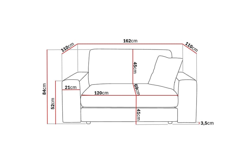 Arken Lyx Stor Djup Fåtölj i Tyg - Beige - Möbler - Vardagsrum - Fåtöljer