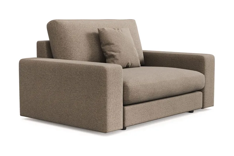 Arken Lyx Stor Djup Fåtölj i Tyg - Brun - Möbler - Vardagsrum - Fåtöljer