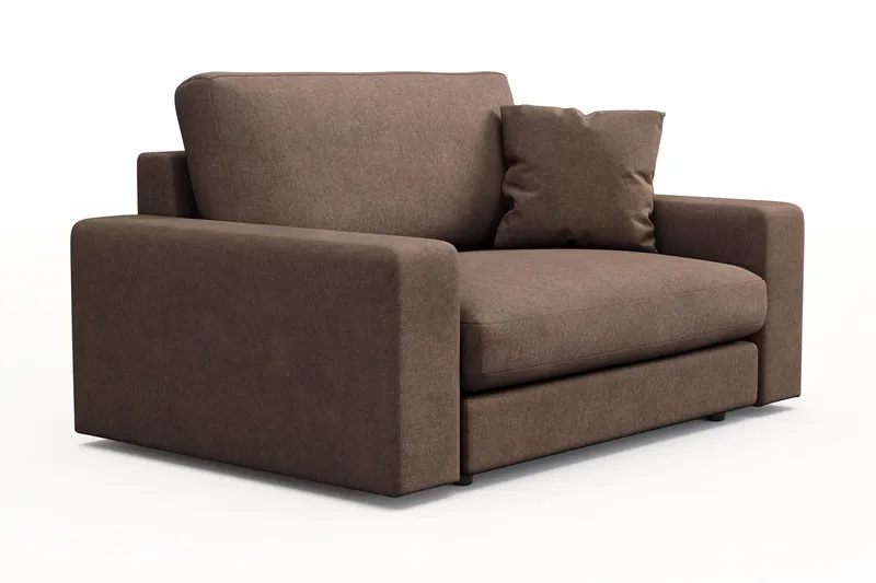 Arken Lyx Stor Djup Fåtölj i Tyg - Brun - Möbler - Vardagsrum - Fåtöljer