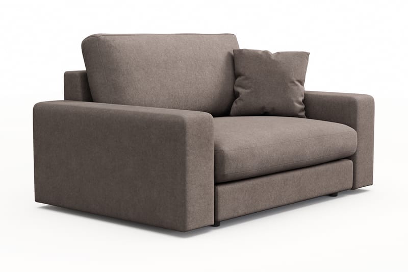 Arken Lyx Stor Djup Fåtölj i Tyg - Brun - Möbler - Vardagsrum - Fåtöljer