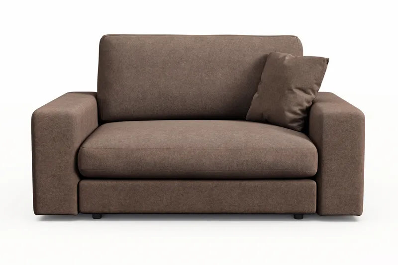 Arken Lyx Stor Djup Fåtölj i Tyg - Brun - Möbler - Vardagsrum - Fåtöljer