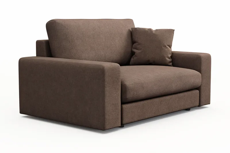 Arken Lyx Stor Djup Fåtölj i Tyg - Brun - Möbler - Vardagsrum - Fåtöljer