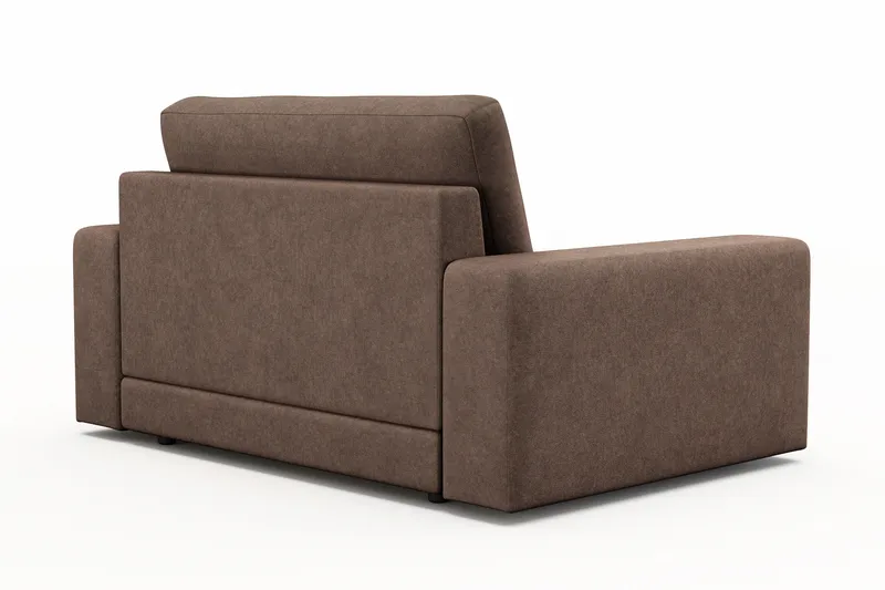 Arken Lyx Stor Djup Fåtölj i Tyg - Brun - Möbler - Vardagsrum - Fåtöljer