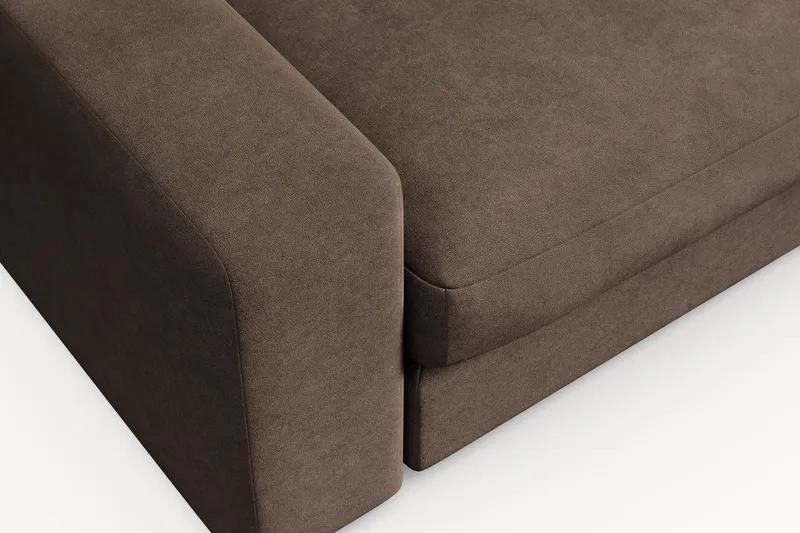 Arken Lyx Stor Djup Fåtölj i Tyg - Brun - Möbler - Vardagsrum - Fåtöljer