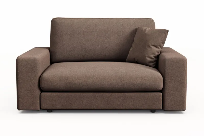 Arken Lyx Stor Djup Fåtölj i Tyg, Brun