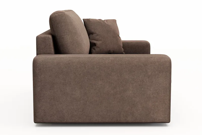 Arken Lyx Stor Djup Fåtölj i Tyg - Brun - Möbler - Vardagsrum - Fåtöljer