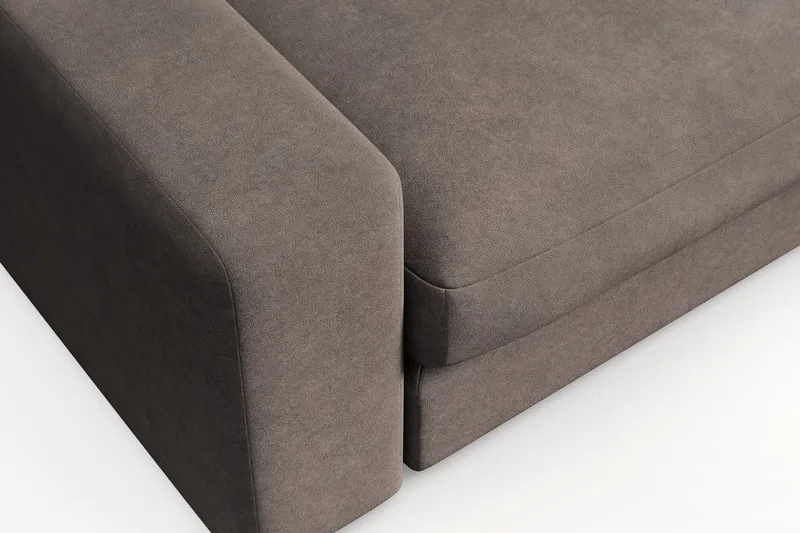 Arken Lyx Stor Djup Fåtölj i Tyg - Brun - Möbler - Vardagsrum - Fåtöljer