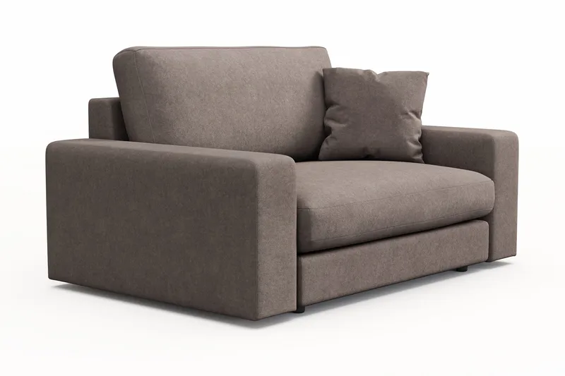 Arken Lyx Stor Djup Fåtölj i Tyg - Brun - Möbler - Vardagsrum - Fåtöljer