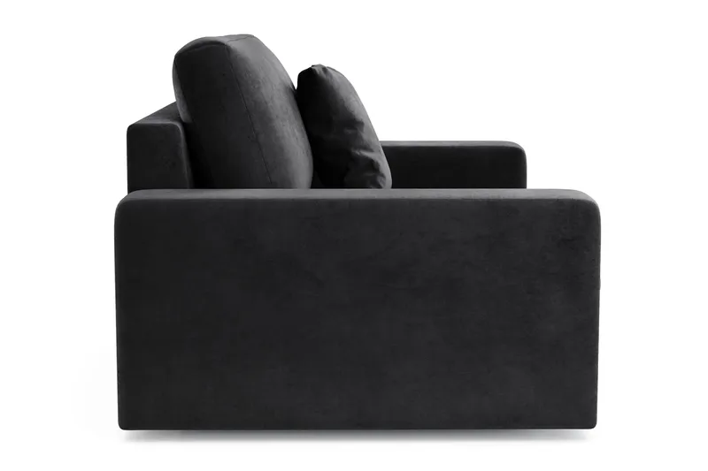 Arken Lyx Stor Djup Sammetsfåtölj - Svart - Möbler - Vardagsrum - Fåtöljer
