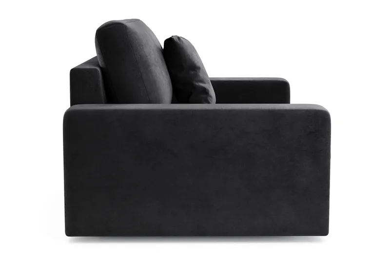 Arken Lyx Stor Djup Sammetsfåtölj - Svart - Möbler - Vardagsrum - Fåtöljer