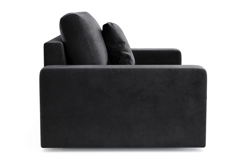 Arken Lyx Stor Djup Sammetsfåtölj - Svart - Möbler - Vardagsrum - Fåtöljer