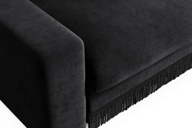 Arken Lyx Stor Djup Sammetsfåtölj - Svart - Möbler - Vardagsrum - Fåtöljer
