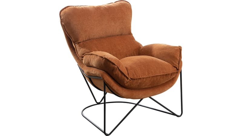 Artemis Fåtölj i tyg - Ockra - Möbler - Vardagsrum - Fåtöljer