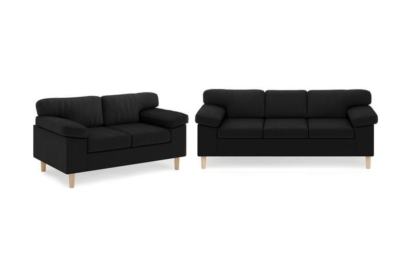 Askerod Soffgrupp 3-sits Soffa + 2-sits Soffa - Svart - Möbler - Vardagsrum - Soffgrupper
