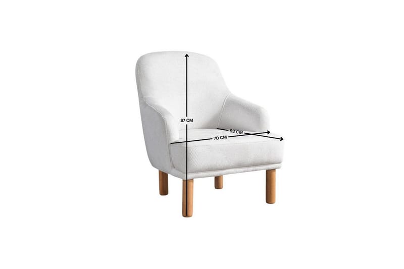 Astran Fåtölj - Krämvit - Möbler - Vardagsrum - Fåtöljer