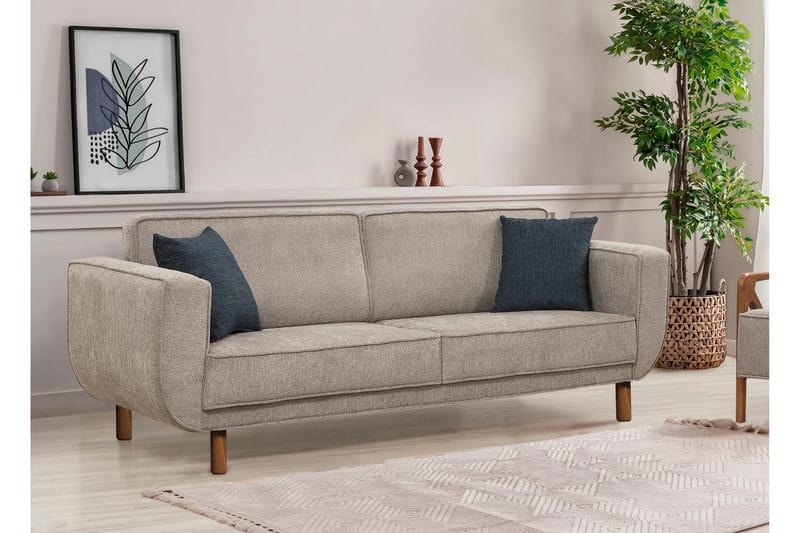 Austen 3-sits Bäddsoffa - Grå - Möbler - Vardagsrum - Bäddsoffor