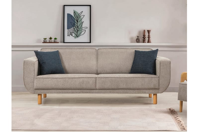 Austen 3-sits Bäddsoffa - Grå - Möbler - Vardagsrum - Bäddsoffor