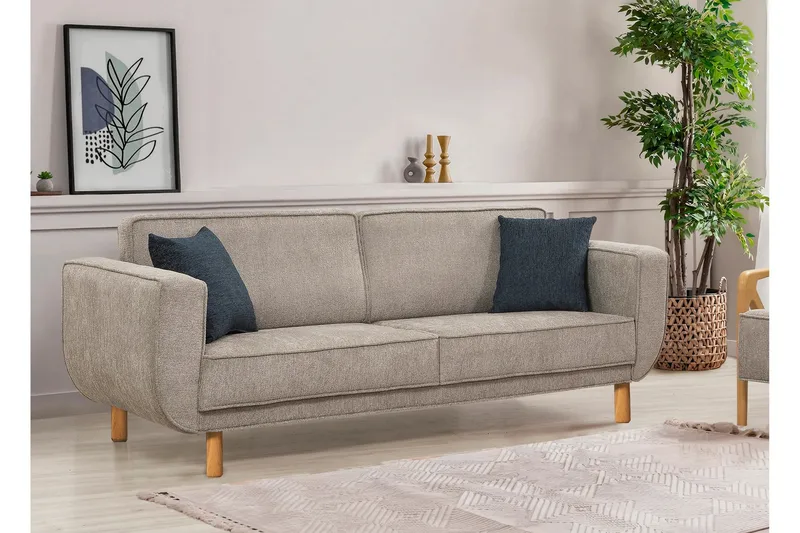 Austen 3-sits Bäddsoffa - Grå - Möbler - Vardagsrum - Bäddsoffor