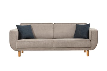 Austen 3-sits Bäddsoffa Grå