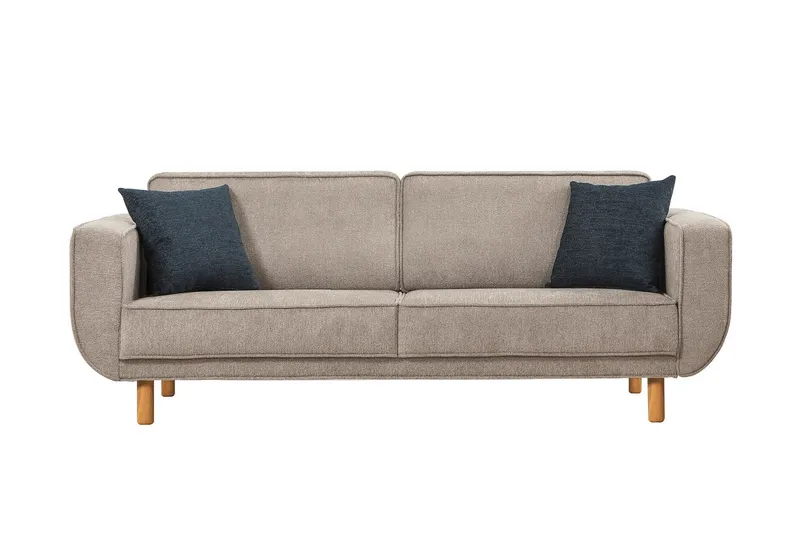 Austen 3-sits Bäddsoffa, Grå